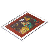 スパイラルノート帳ユニークデザイン ノートブック (左側)