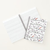 スパイラルノート理容師ポール爪、 ネイルバリカン ノートブック (内部)