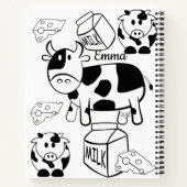 スパイラルノート着色牛 ノートブック (裏面)