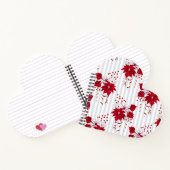 スパイラルノート、ハート型スパイラルバウンド手帳 ノートブック (内部)