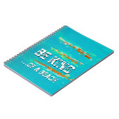 スパイラルノート「親切にしなさい。ビーチ芸術 ノートブック (左側)
