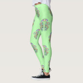 スパイラルハート手描きデザイン4 レギンス (左)