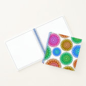 スパイラルバウンドノートカラフルマンダラプリント ノートブック (内部)