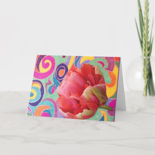 スパイラルバラグリーティングカード カード (正面)