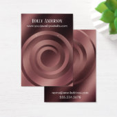 スパイラルバラ金ゴールドグラデーションイヤリングホルダー表示カード (デスク)