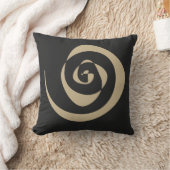 スパイラルパターンデザイン クッション (ブランケット)