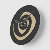 スパイラルパターンデザイン ラウンド壁時計 (傾斜)