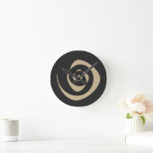 スパイラルパターンデザイン ラウンド壁時計 (ホーム)