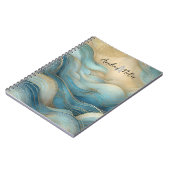 スパイラルパーソナライズされたノートブック抽象芸術海波 ノートブック (左側)