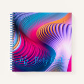 スパイラルパーソナライズされたノート – マイストーリー ノートブック (正面)