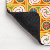 スパイラルファンキー1970sレトロファッション旋回 マウスパッド (コーナー)