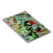 スパイラルフォトノートソフトホワイト抽象芸術リサイクル ノートブック (右側)