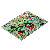 スパイラルフォトノートソフトホワイト抽象芸術リサイクル ノートブック (左側)