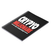 スパイラルフォトノートブックの作成におけるCrypto Millionaire ノートブック (左側)