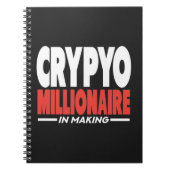 スパイラルフォトノートブックの作成におけるCrypto Millionaire ノートブック (正面)