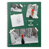 スパイラルフォトノートブックの動物と一緒の写真 ノートブック (正面)