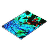 スパイラルフォトノートブックブルー抽象芸術 ノートブック (左側)