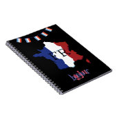 スパイラルフォトノートブック – フランスのテーマ ノートブック (右側)