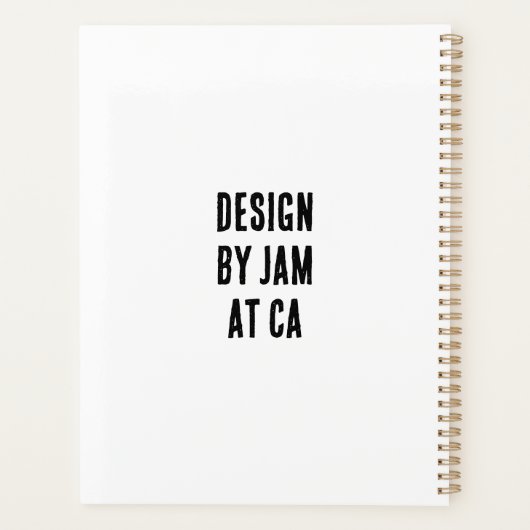 スパイラルフォトノートブック プランナー手帳 (裏面)