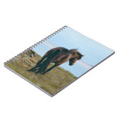 スパイラルフォトノートブック – 名勝馬 ノートブック (左側)