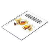 スパイラルフォトノートブック（80ページB&W） ノートブック (左側)