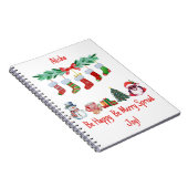 スパイラルフォトノート – クリスマススパイラルノート ノートブック (右側)