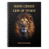 スパイラルフォトノートJesus Christ Lion Of Judah ノートブック (正面)