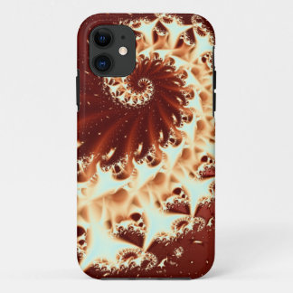 スパイラルフラクタル抽象芸術 iPhone 11 ケース