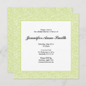 スパイラルブライダルシャワーの招待 招待状 (正面/裏面)