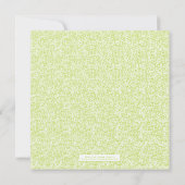 スパイラルブライダルシャワーの招待 招待状 (裏面)