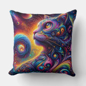 スパイラルミスティック銀河系レインボーキャット クッション (正面)