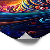 スパイラルミスティック銀河系レインボーキャット ポスター (角)