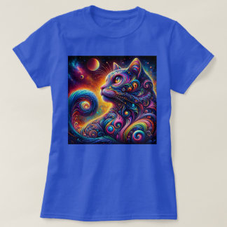 スパイラルミスティック銀河系レインボーキャット Tシャツ