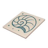 スパイラルミニマルシェル海アートタイル タイル (側面)