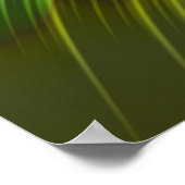 スパイラルミント融合フラクタル抽象芸術アート ポスター (角)