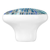 スパイラルモザイクアート – アクアマリン セラミックノブ (側面)