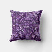 スパイラルモザイク – アメジスト蛍石 クッション (裏面)