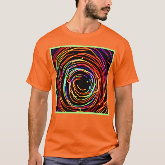 スパイラルライトの輝き Tシャツ (正面)