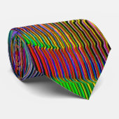 スパイラルレインボー、レリーフ、 浮き彫りと汚れたストライプ ネクタイ (ロール)