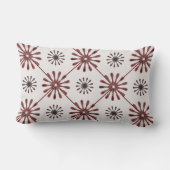 スパイラルレトロ花の背景色を選択 ランバークッション (裏面)