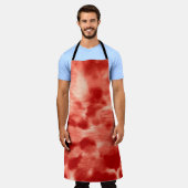 スパイラル万華鏡のように千変万化するパターンサイケ エプロン (着用した状態)