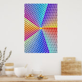 スパイラル乗算テーブル – 五角形 ポスター (キッチン)