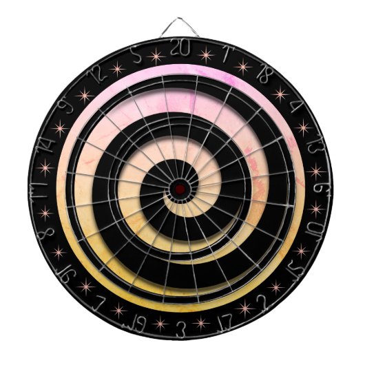 スパイラル催眠フラッター星と車輪調整 ダーツボード (正面)