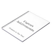 スパイラル写真達成ノートブック ノートブック (左側)