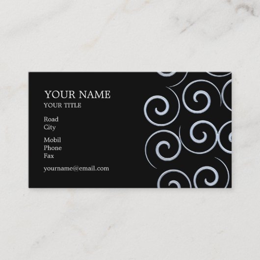 スパイラル名刺 名刺 (正面)