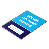 スパイラル型手帳内の人間の作業 ノートブック (左側)