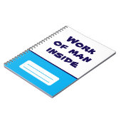 スパイラル型手帳内の人間の作業 ノートブック (左側)