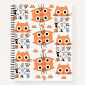 スパイラル型手帳猫ネコたち ノートブック (正面)