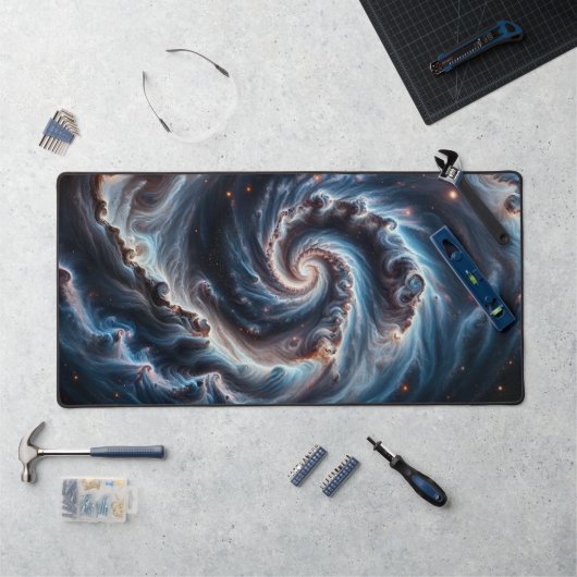 スパイラル宇宙星雲 デスクマット (ワークステーション)