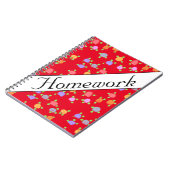 スパイラル宿題ノート ノートブック (左側)